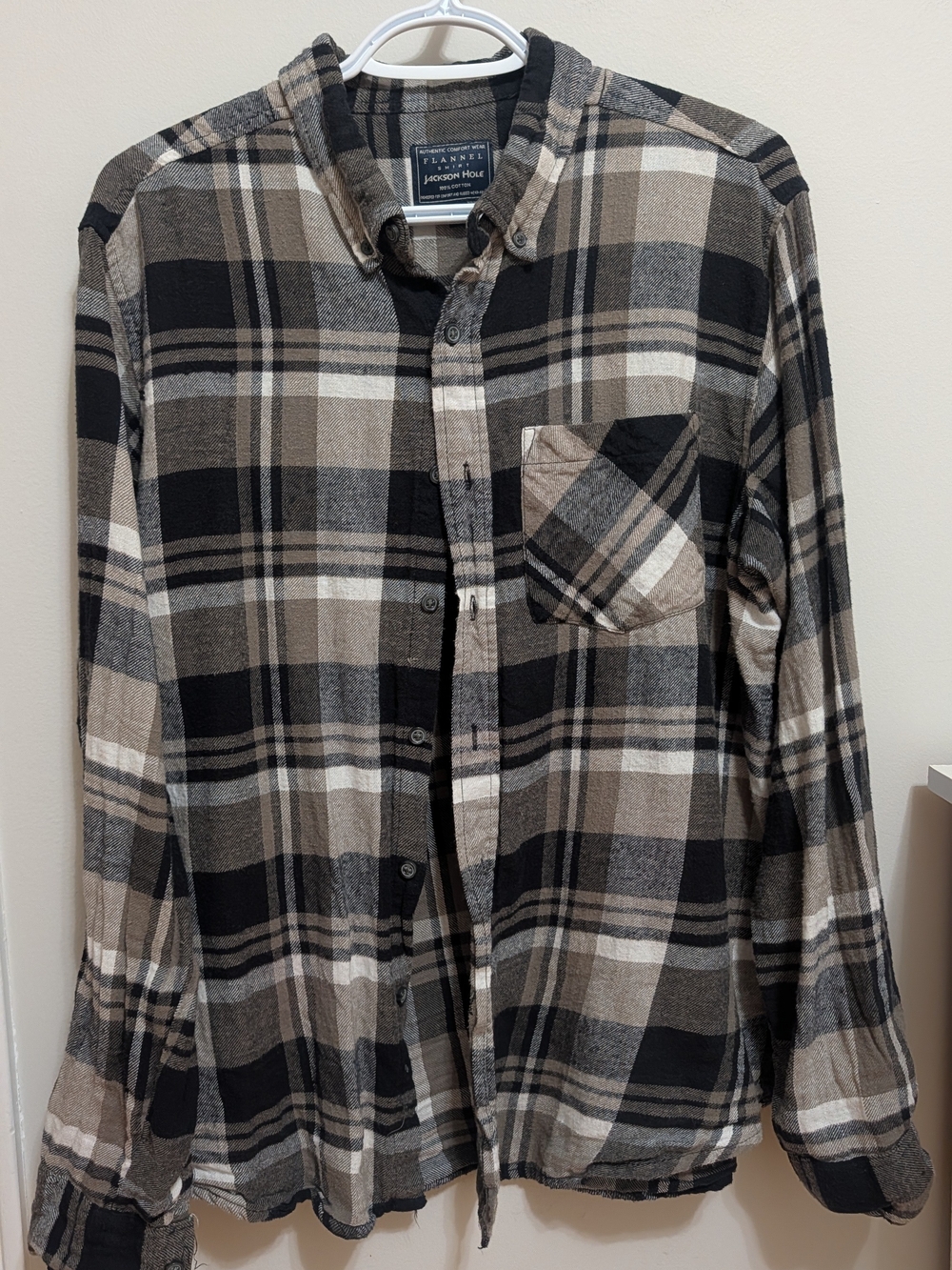 100% Cotton Men's Flannel Shirt